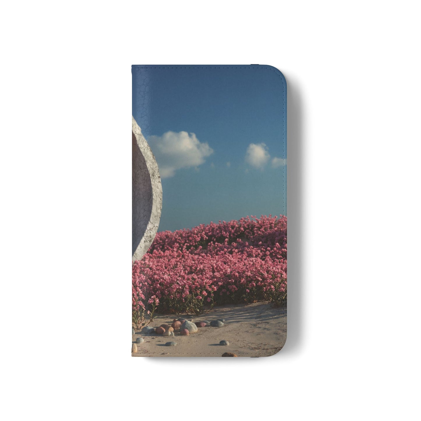 Stone Circle Flip Cases – Pink Flower Field Monument