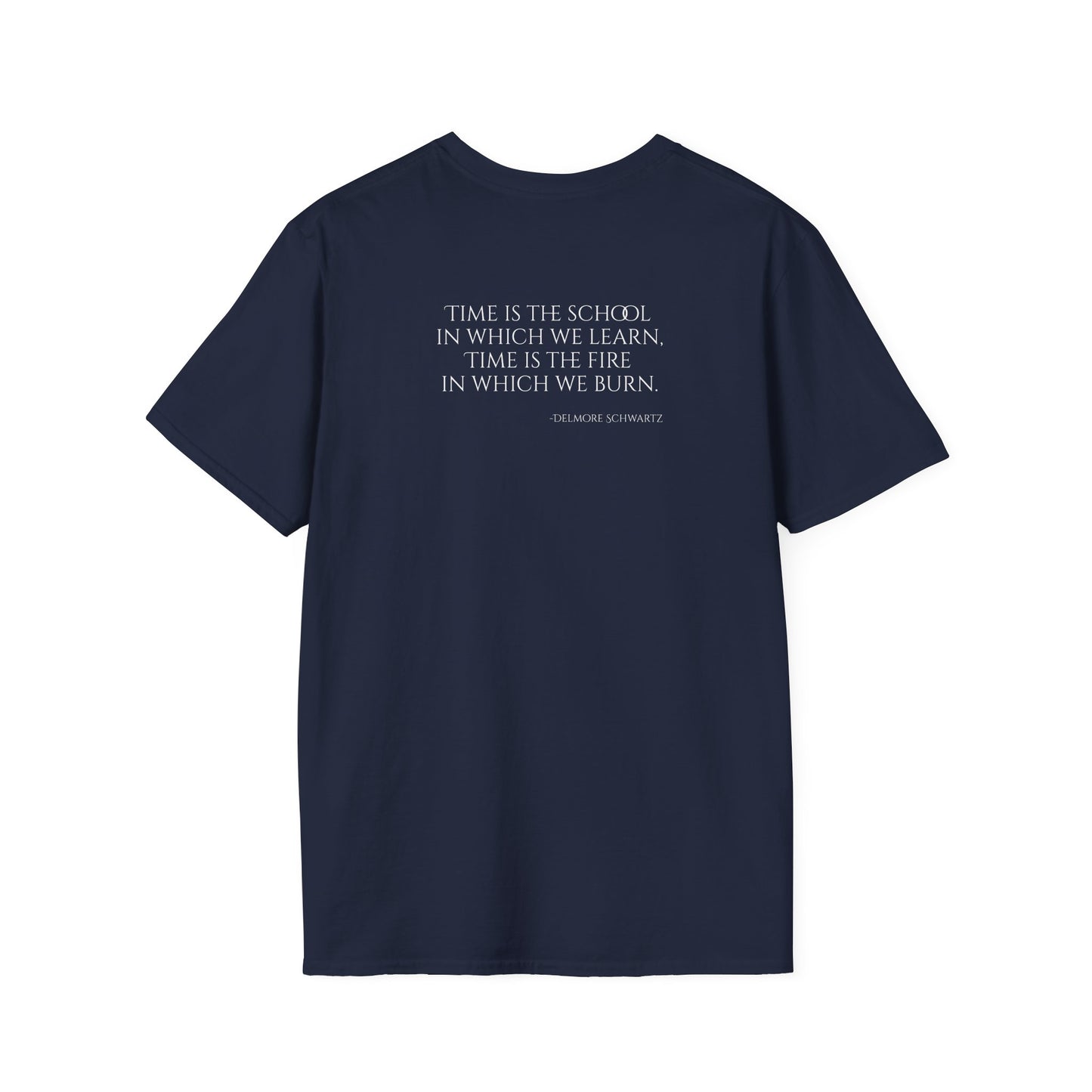 Black T-Shirt with Delmore Schwartz Quote - Product