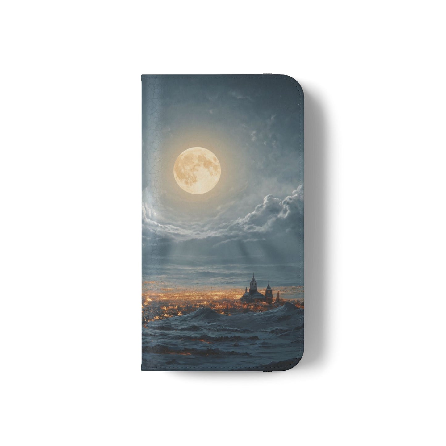 Moonlit Sleigh Flip Cases – Northern Lights Winter Journey