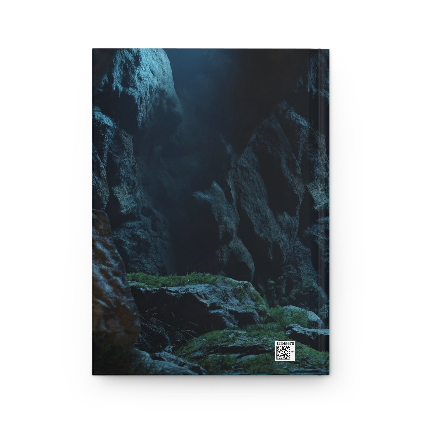 Portal Mirror in Ancient Cave Hardcover Journal Matte – Whispers of the Deep Blue