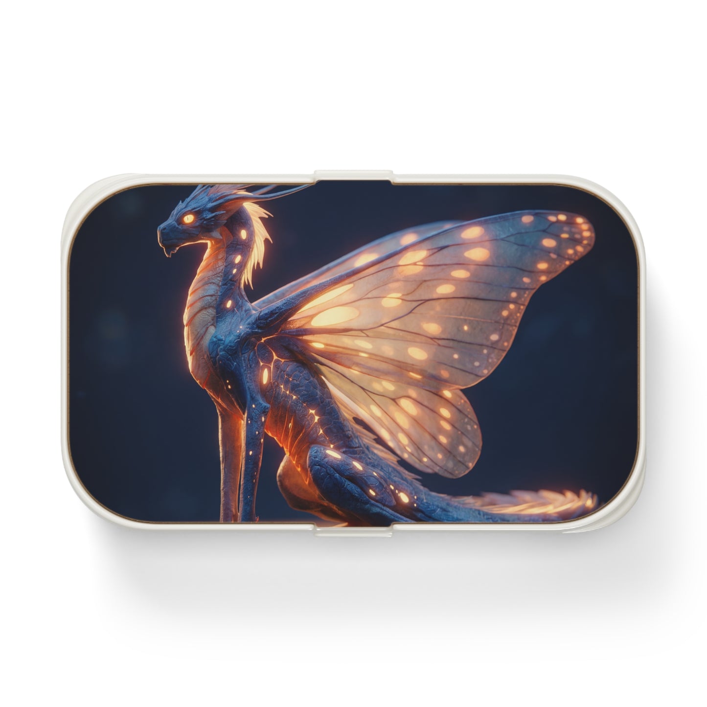 Luminescent Dragonfly Dragon Bento Lunch Box – Twilight Guardian of Gentle Glow