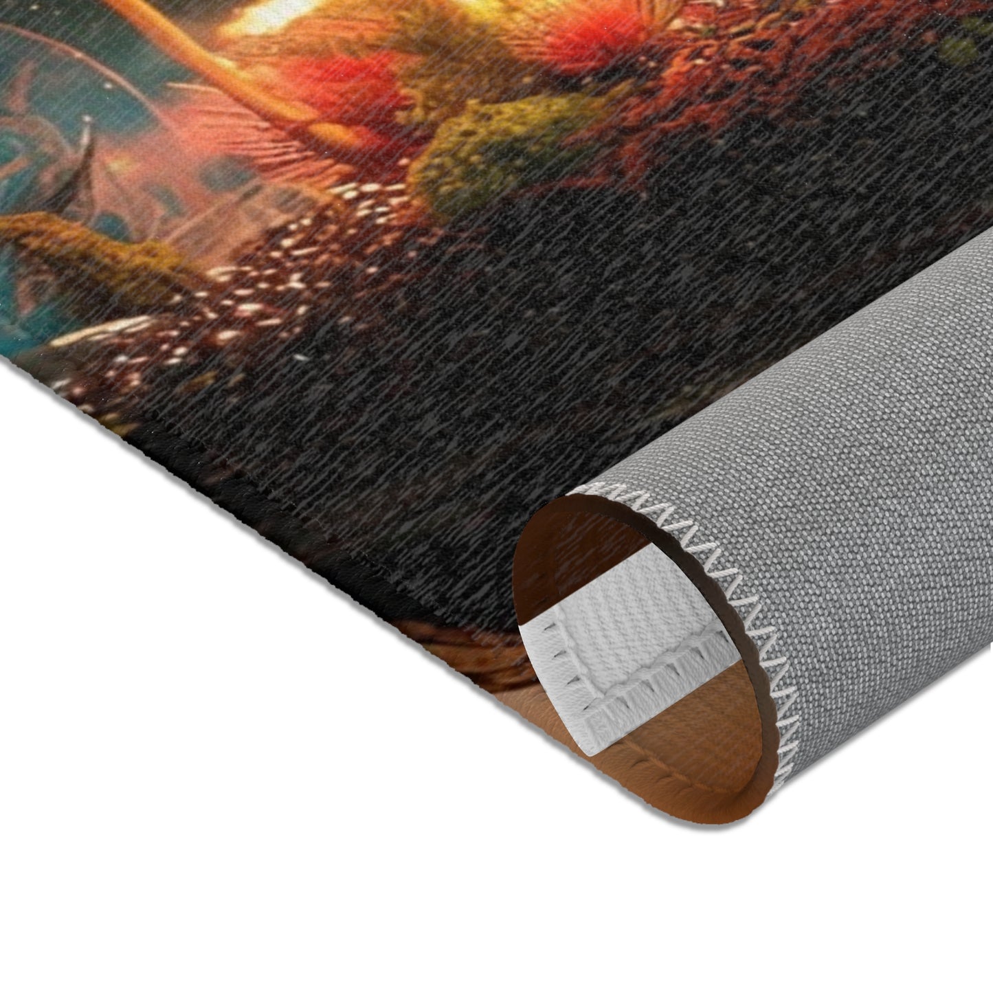 Forest Within Fish Area Rugs – Bioluminescent Underwater Sanctuary