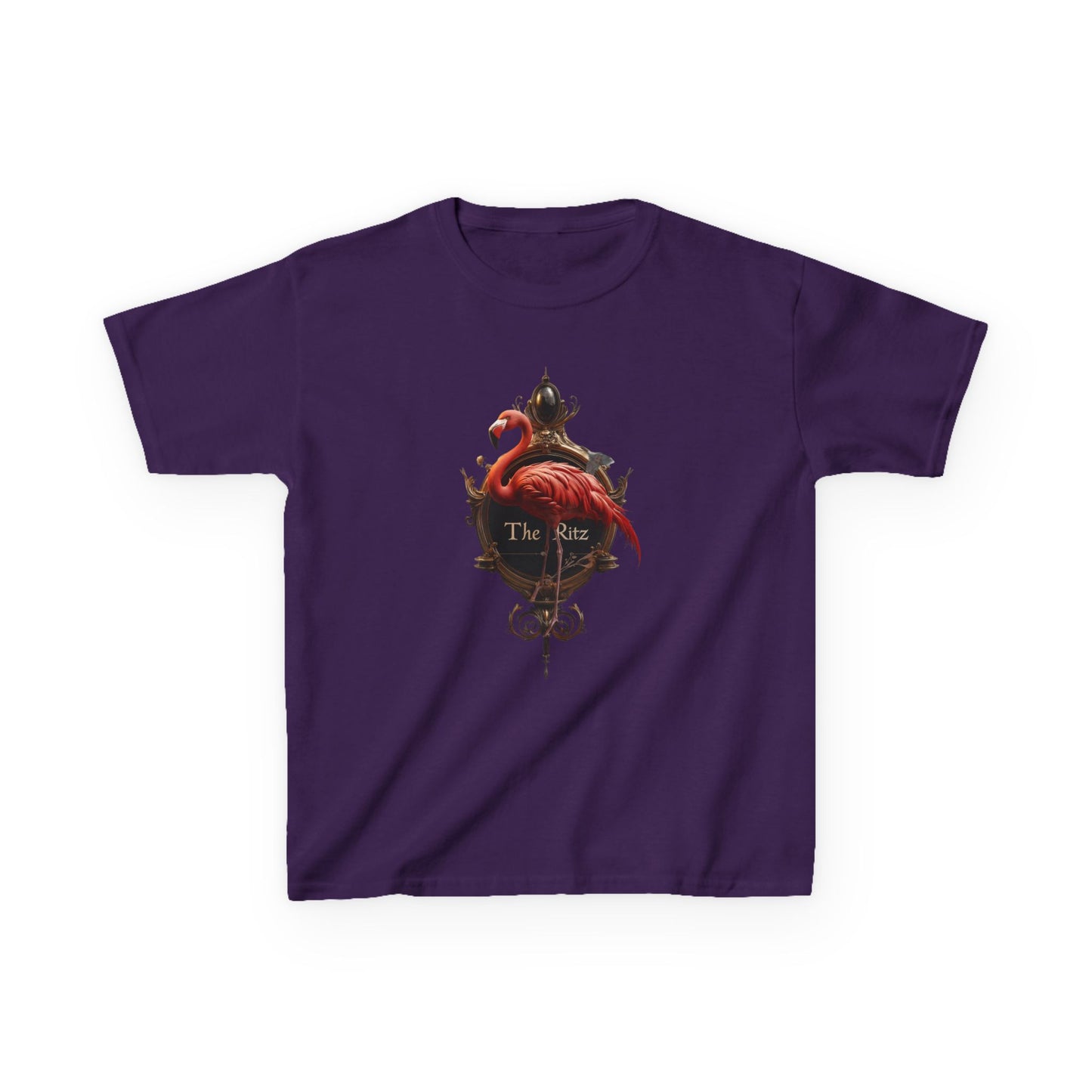 Ritz Flamingo Kids Heavy Cotton™ Tee – Gilded Swan Signet