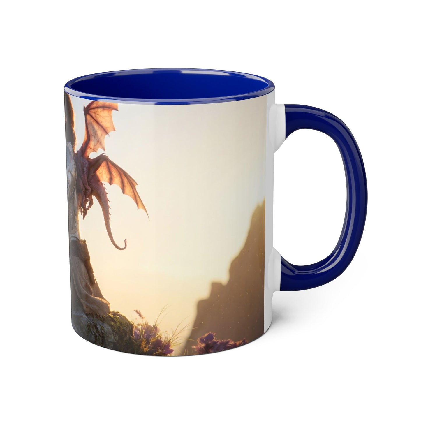 Elf Knight & Dragon Accent Mugs, 11oz – Dawn Sentinel Highlands