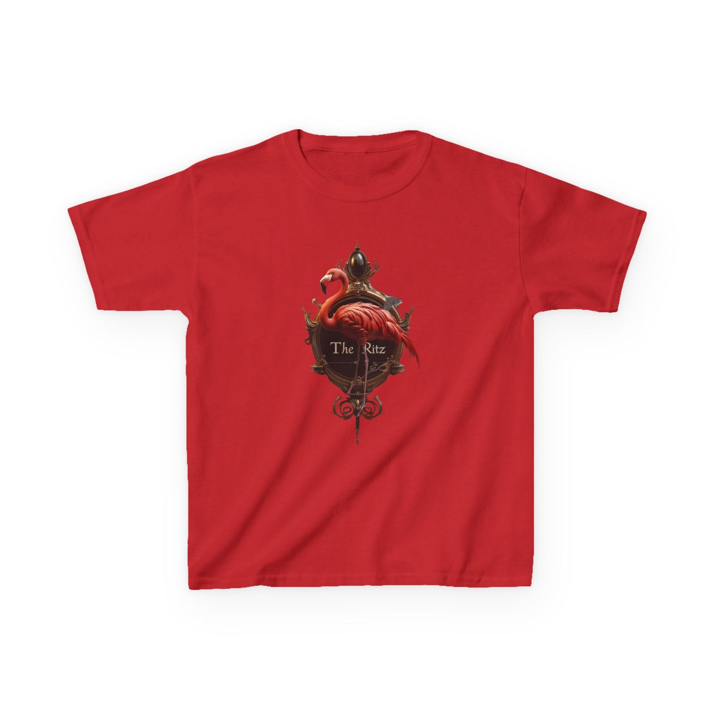 Ritz Flamingo Kids Heavy Cotton™ Tee – Gilded Swan Signet