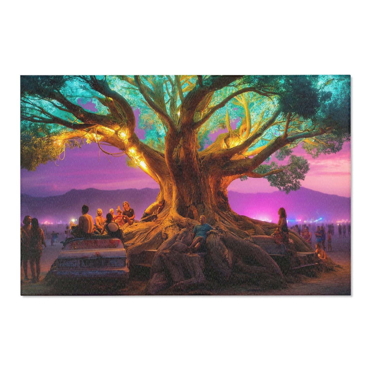 Celestial Tree Area Rugs – Glow of Twilight Festival Dreamscape