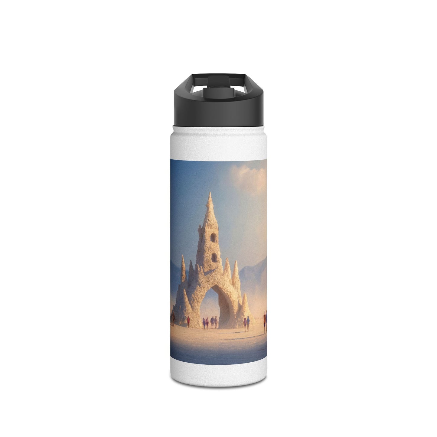 Desert Cathedral Water Bottle – Sunlit Sandstone Sanctuary