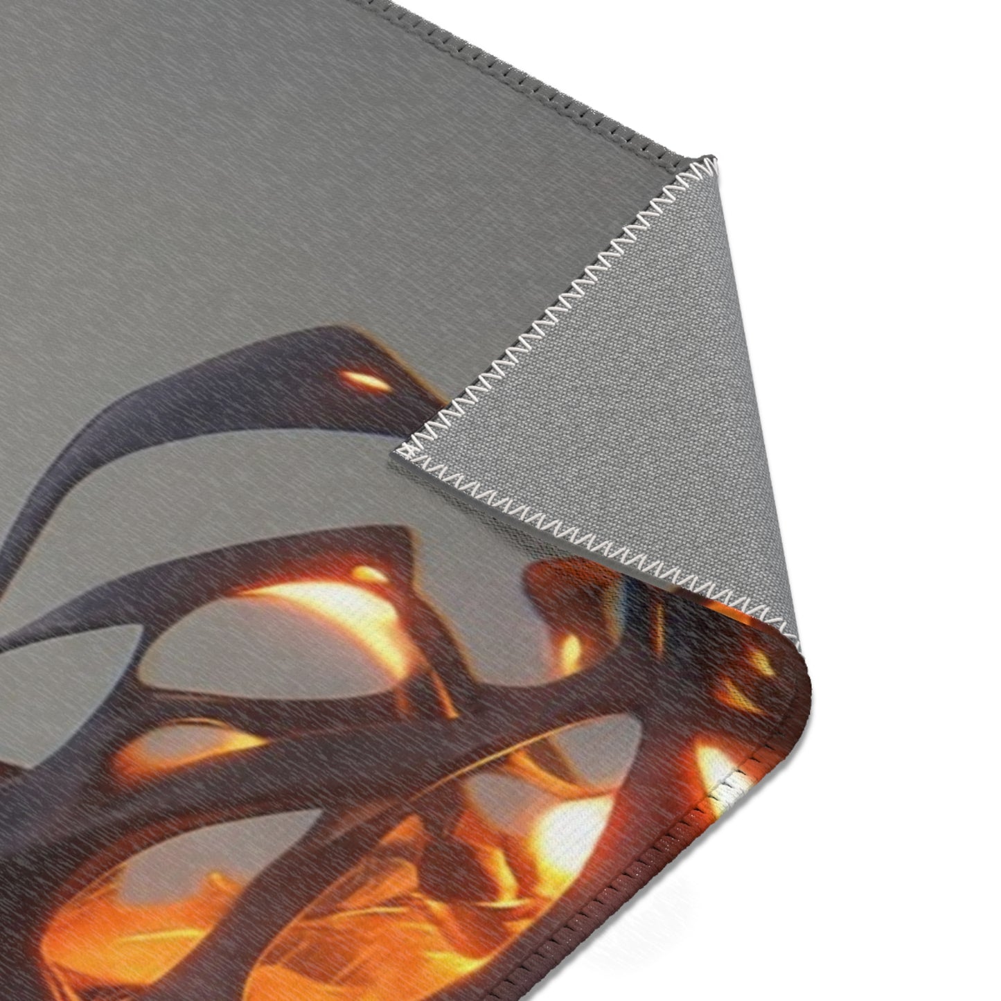 Luminescent Veil Area Rug – Ethereal Woman in Flowing Light
