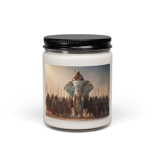 Mosaic Elephant Warlord Candle – Sunset Parade of Regal Dust