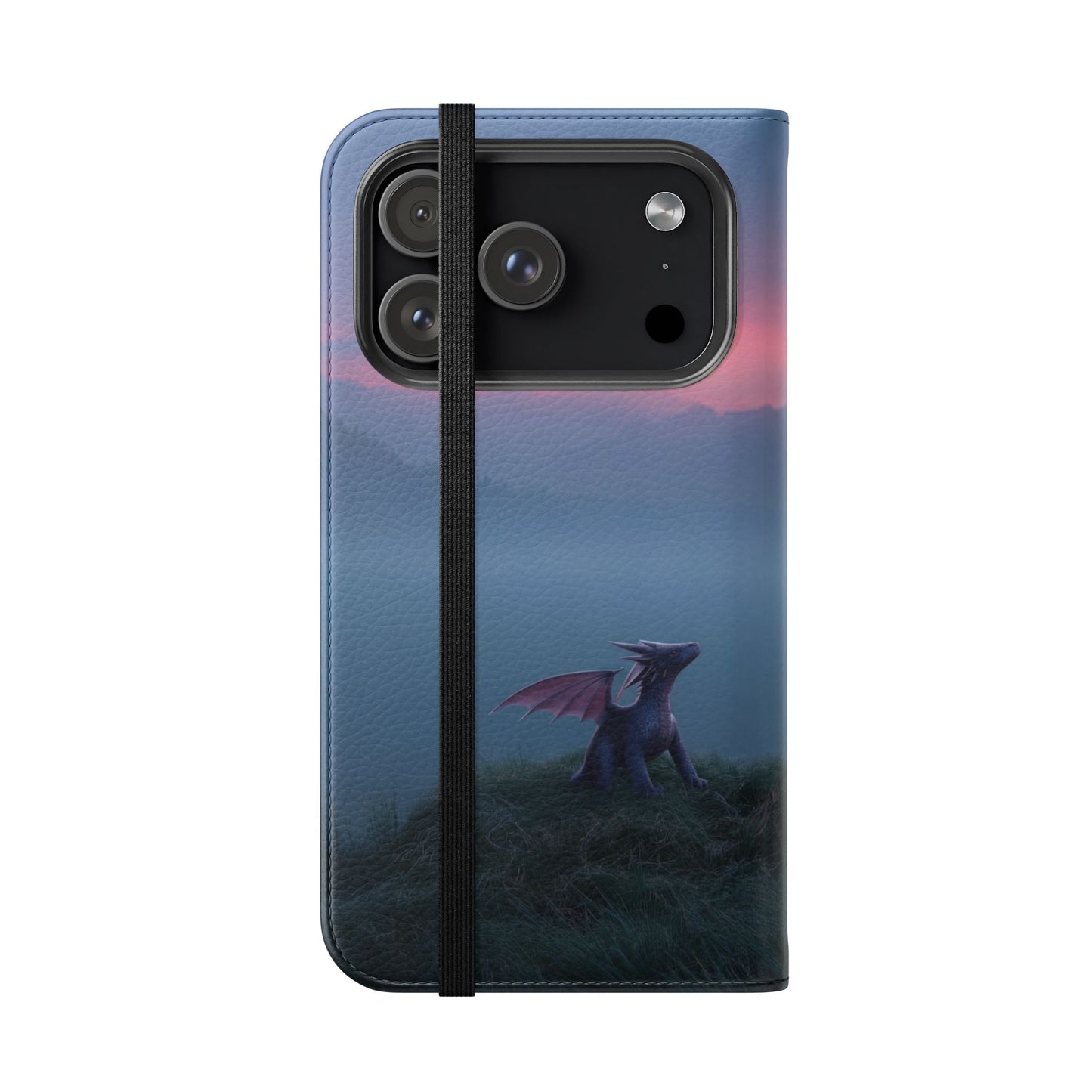Silent Guardian Flip Cases – Misty Dawn Warrior and Dragon Companion