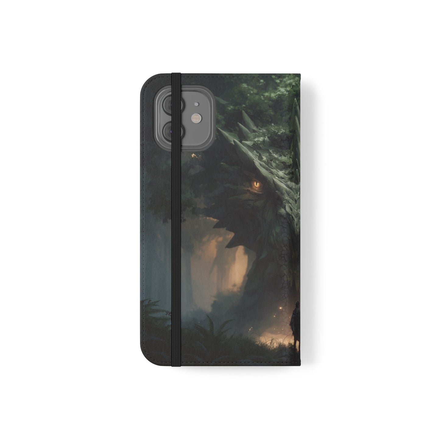 Guardian Beast Flip Cases – Moss-Clad Titan Facing the Wanderer