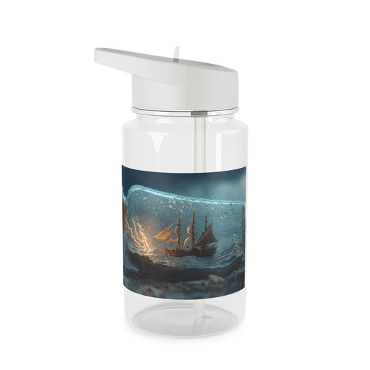 Lightning Ship Tritan Water Bottle – Stormy Seas in a Glass Vessel