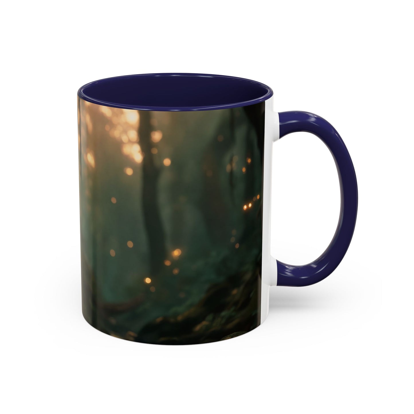 Winged Guardian Accent Coffee Mug (11, 15oz) – Twilight Forest Sentinels