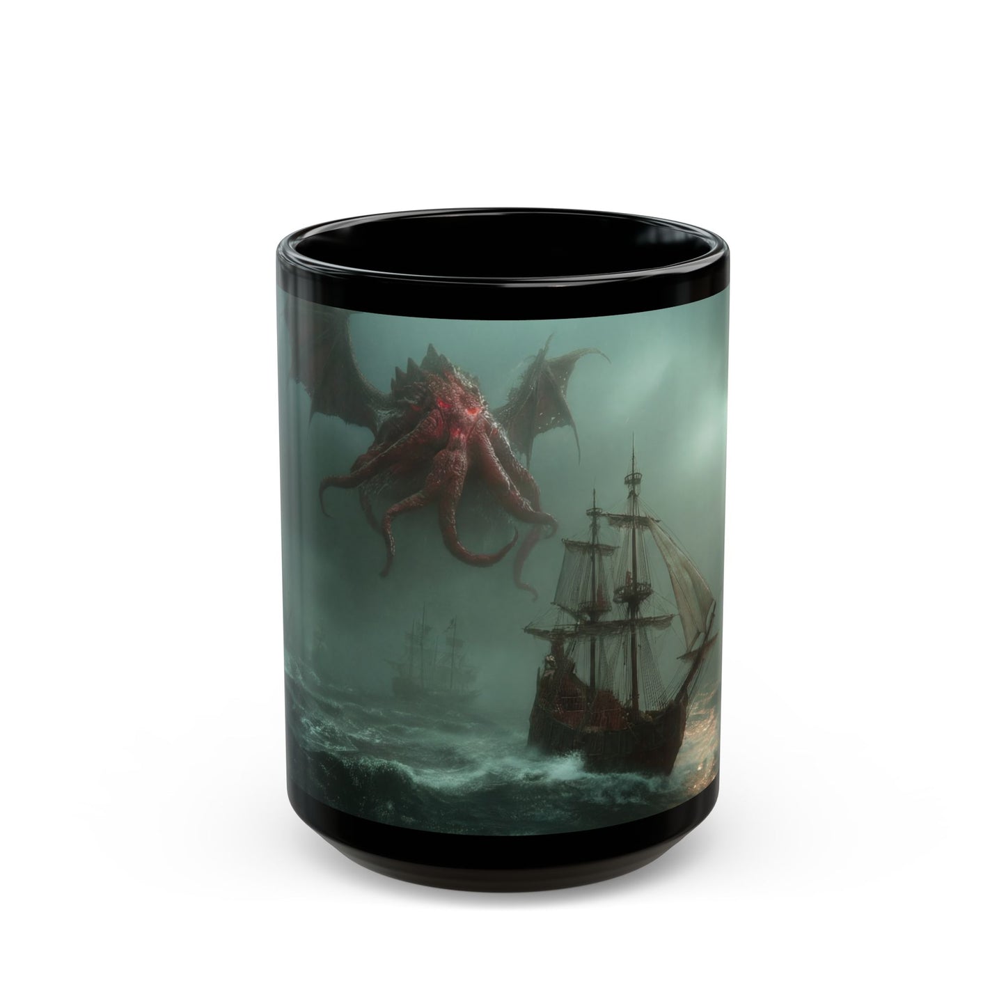 Leviathan Sky Leviathan Black Mug – Storm-Scoured Sea Saga