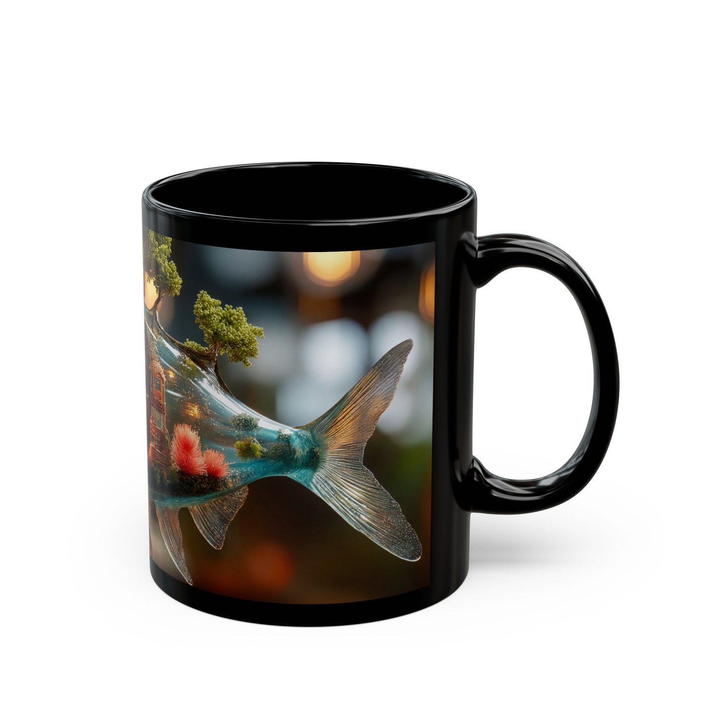 Forest Within Fish Mug – Liquid Garden Dreamscape
