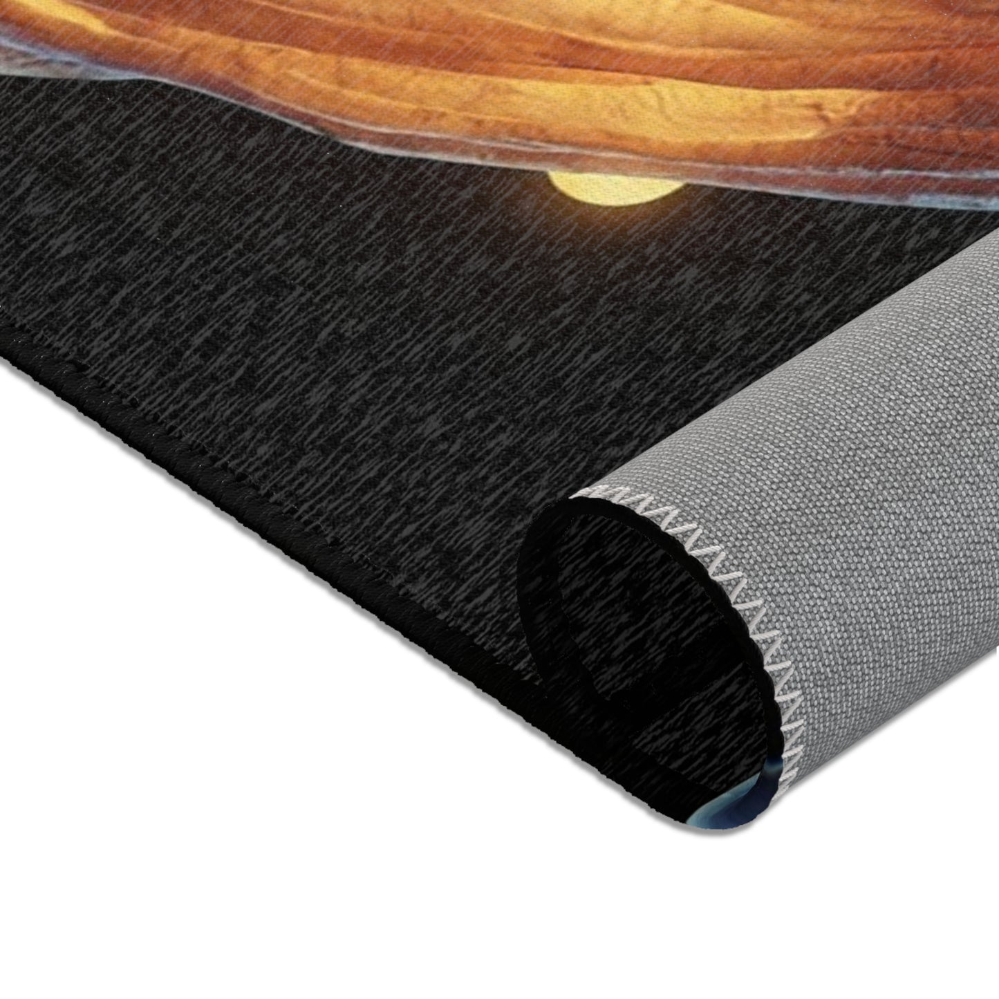 Whalesong Sanctuary Area Rug – Bioluminescent City on a Whale’s Back