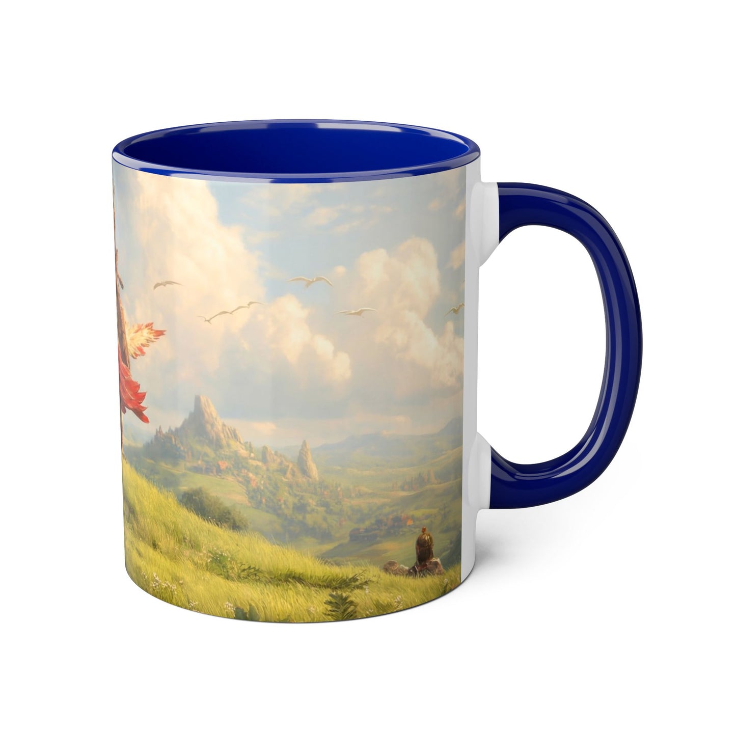 Titan Hawk Accent Mugs, 11oz – Mythic Riders on Sunlit Peak