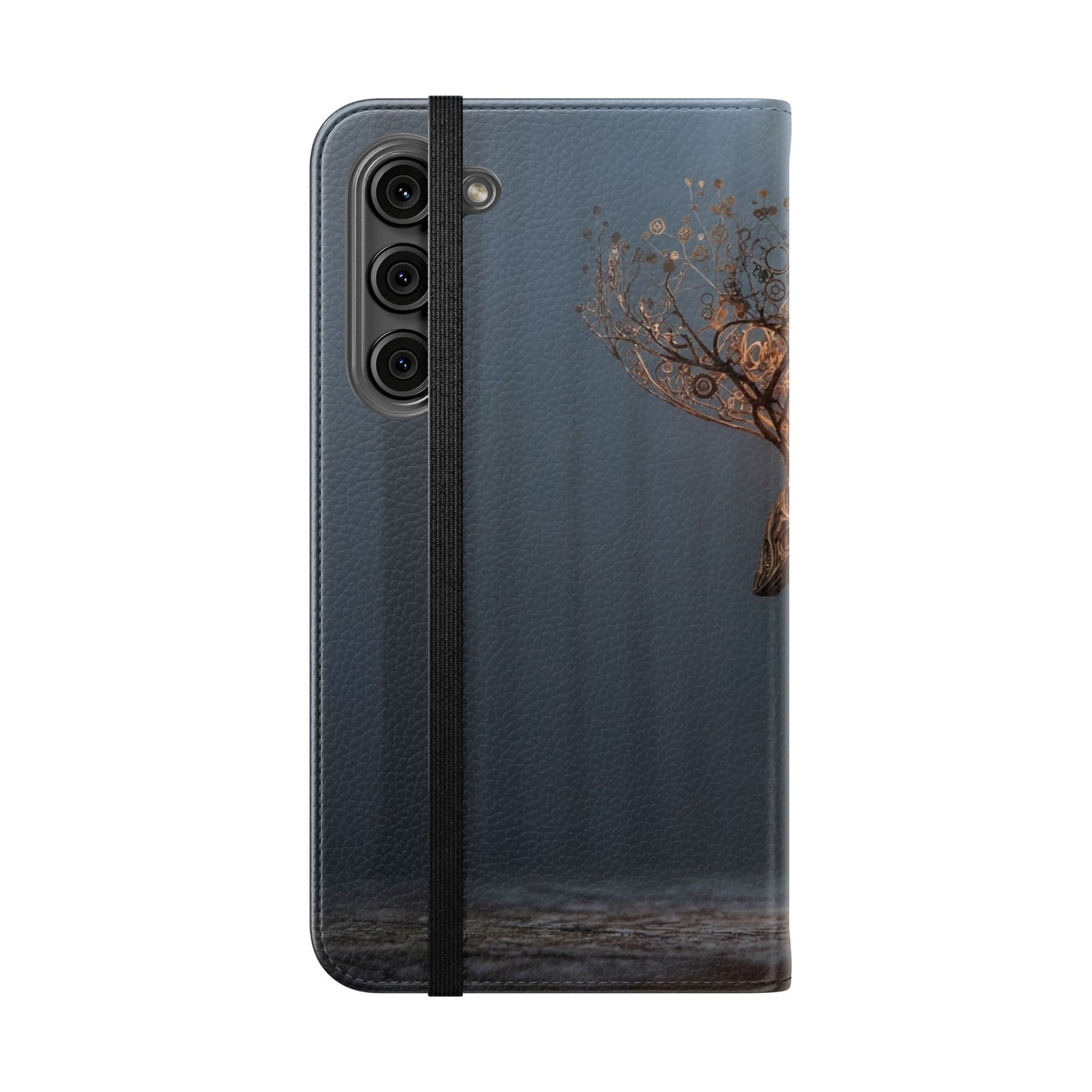 Mechanical Deer Flip Cases – Gears and Twilight Forest Guardian