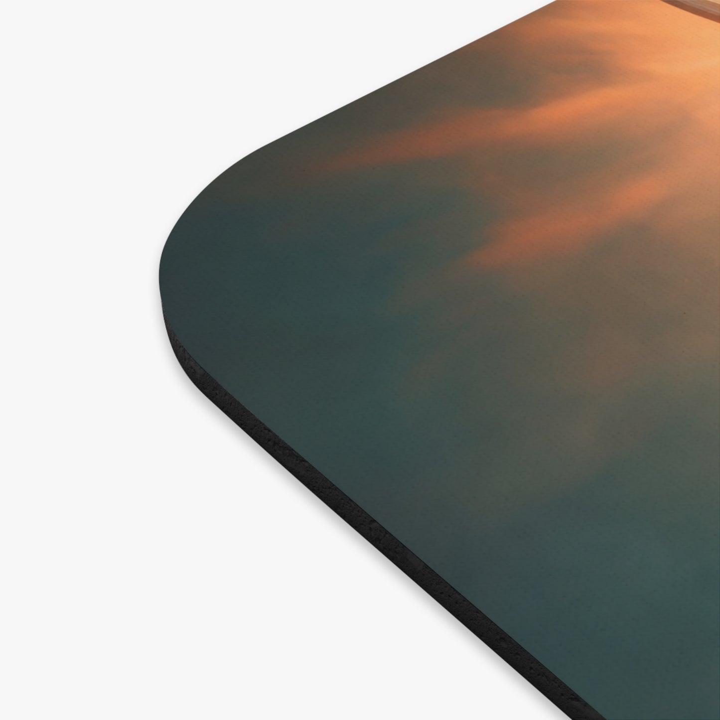 Dawn-Walk Knight Mouse Pad – Sunlit Steel Resolve Rectangle