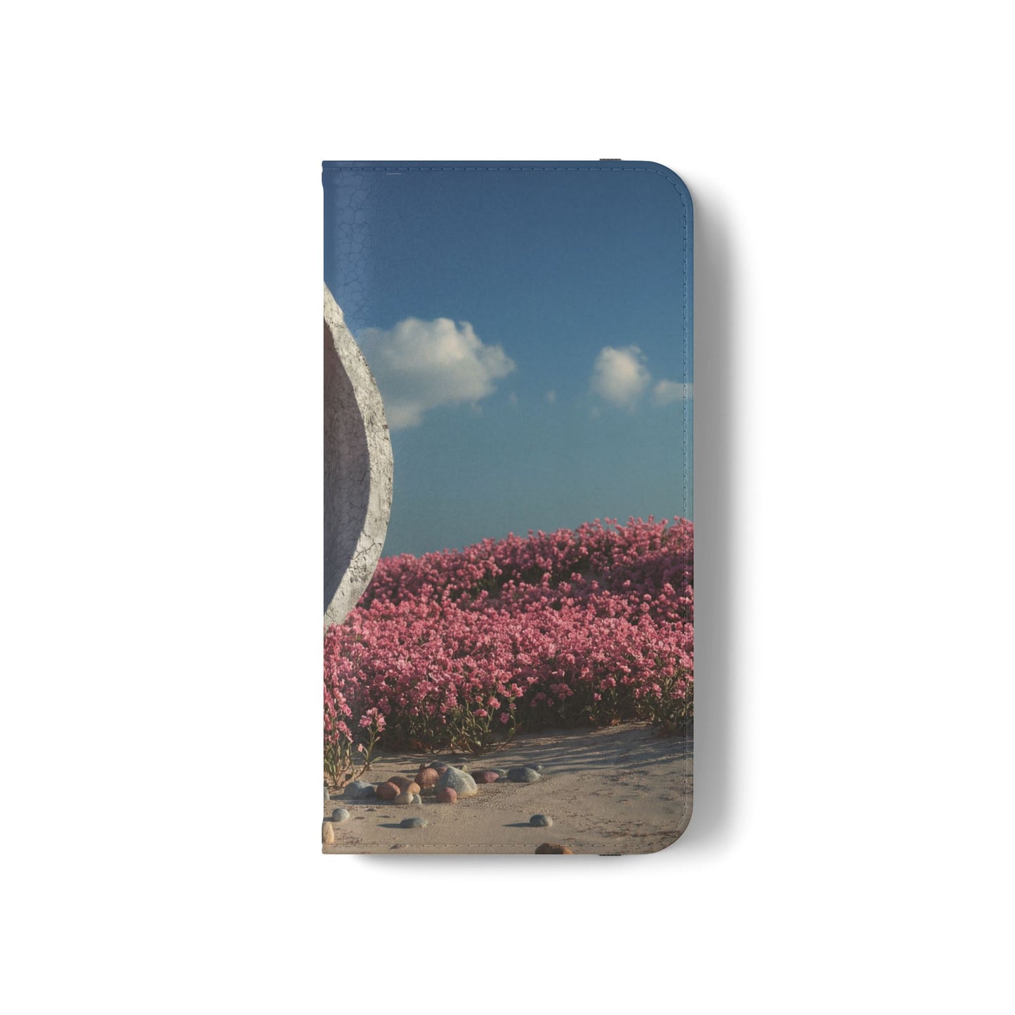 Stone Circle Flip Cases – Pink Flower Field Monument