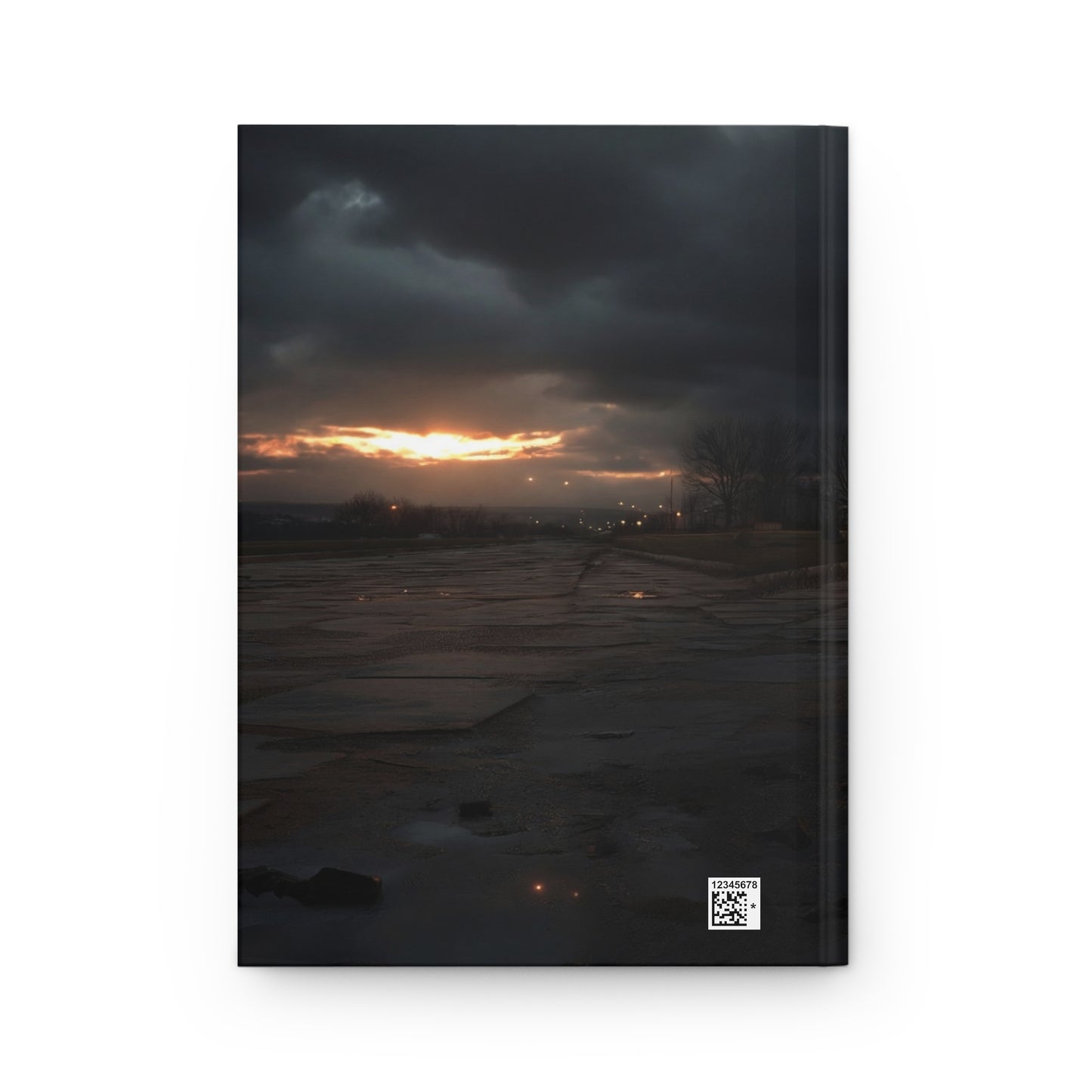 Infinity Symbol Sculpture Journal – Glowing Endless Path Matte