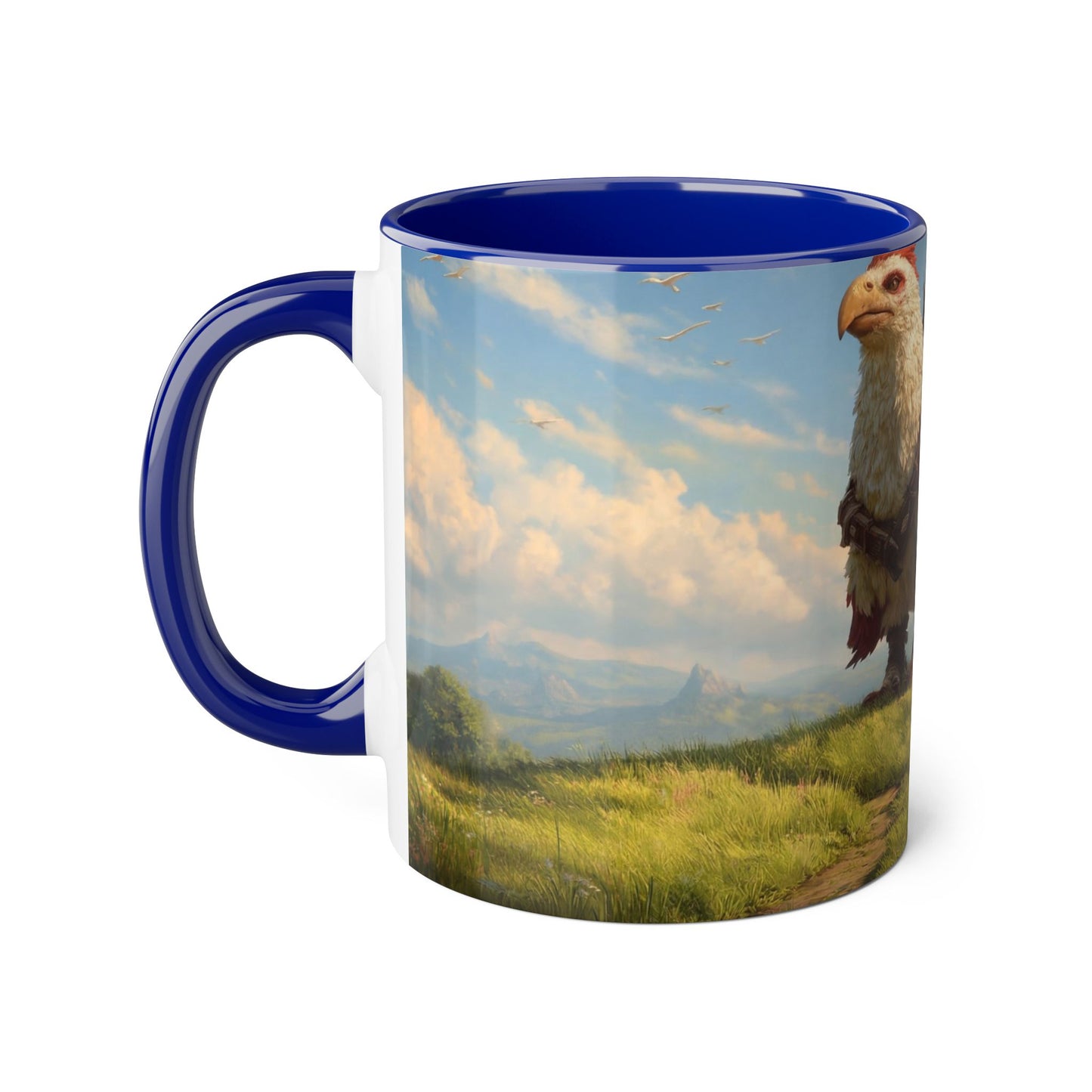 Titan Hawk Accent Mugs, 11oz – Mythic Riders on Sunlit Peak