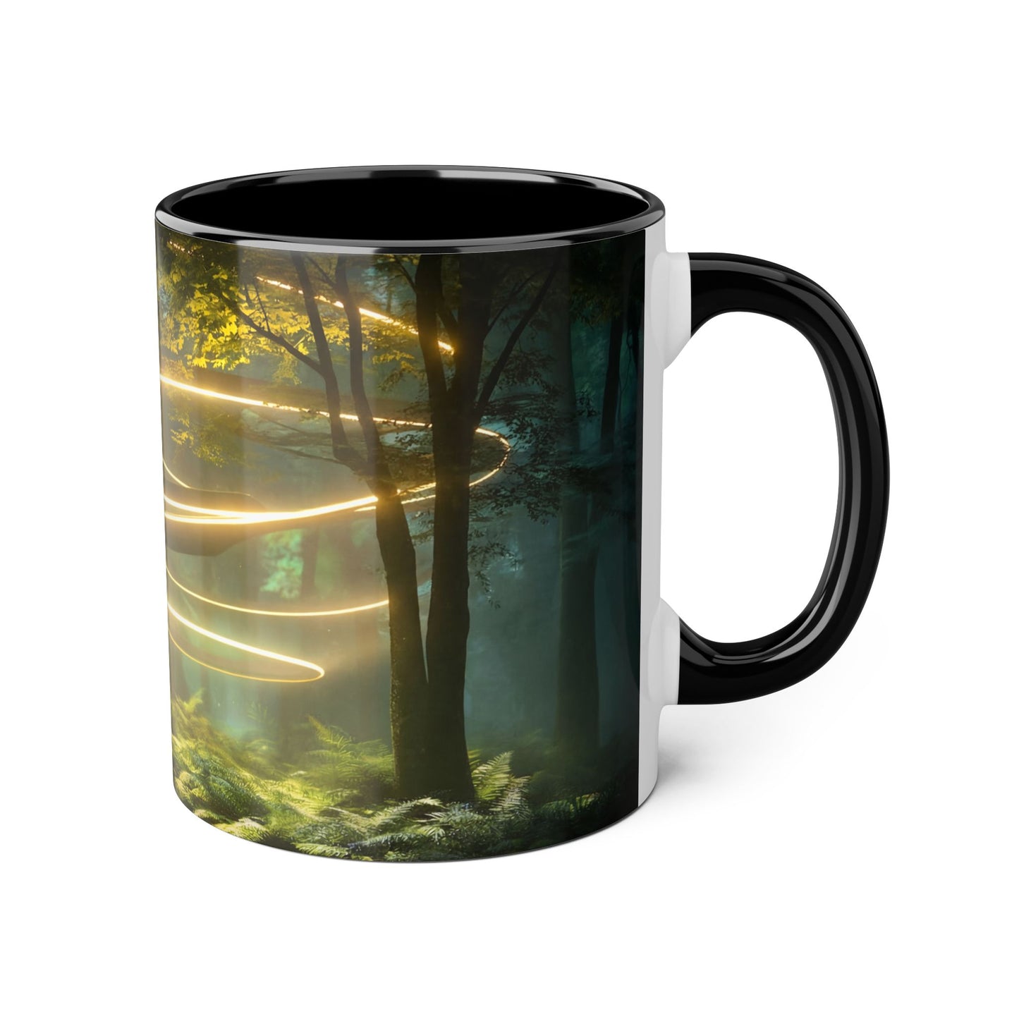 Spiral Light Guardian Accent Mugs, 11oz – Ethereal Forest Portal