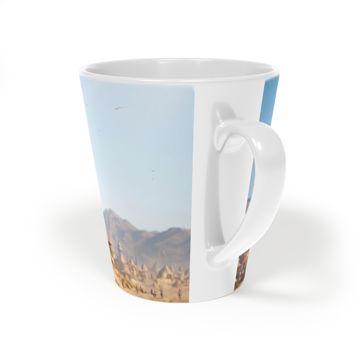 Caravan Gate Latte Mug, 12oz – Desert Archway Journey