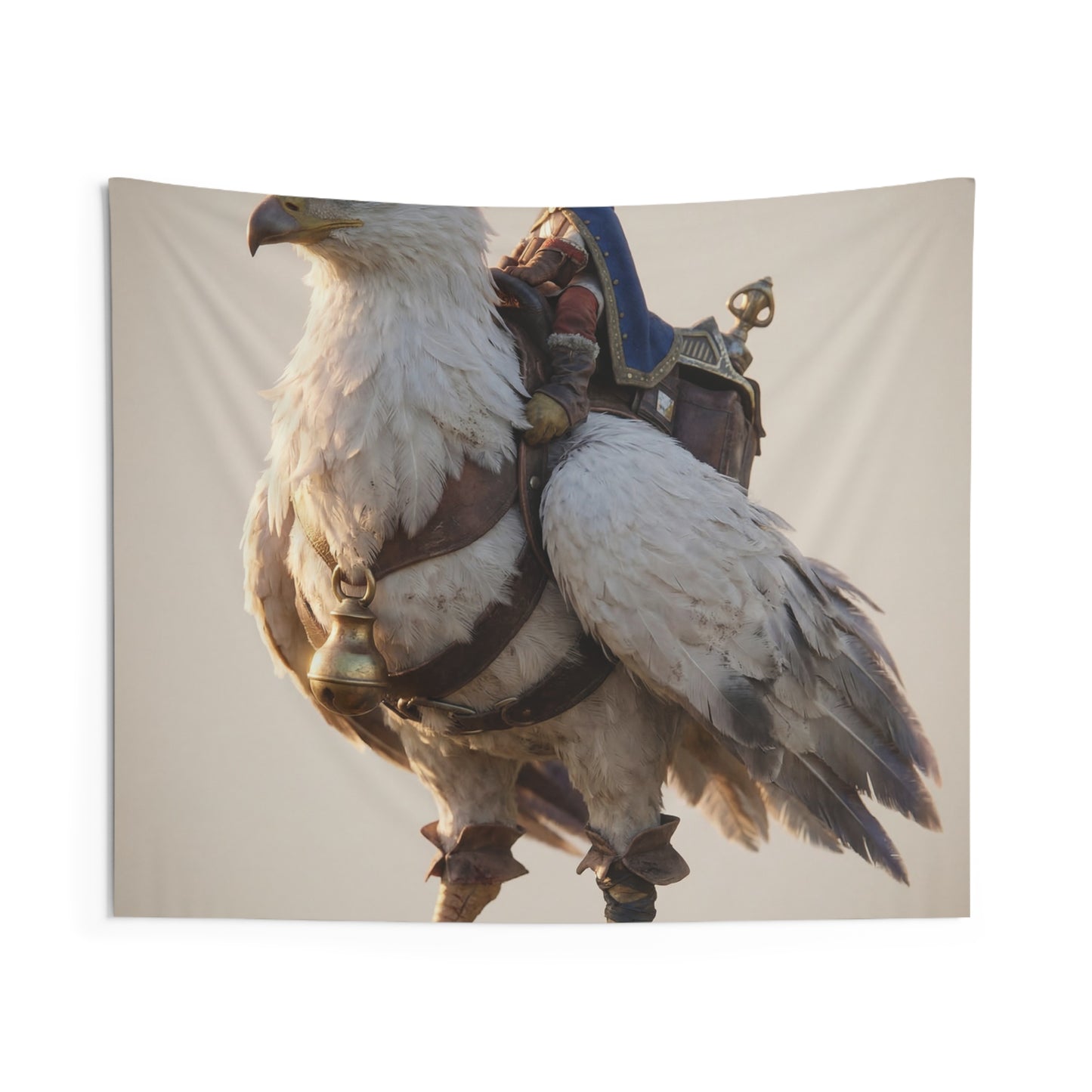 White Eagle Rider Indoor Wall Tapestries – Sunset Skybound Companion