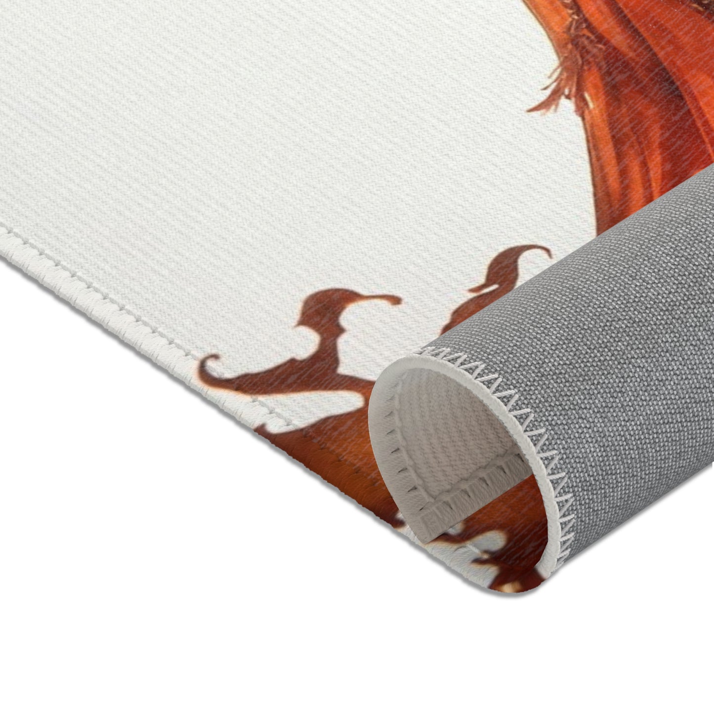 Phoenix Dancer Area Rug – Crimson Ember Waltz