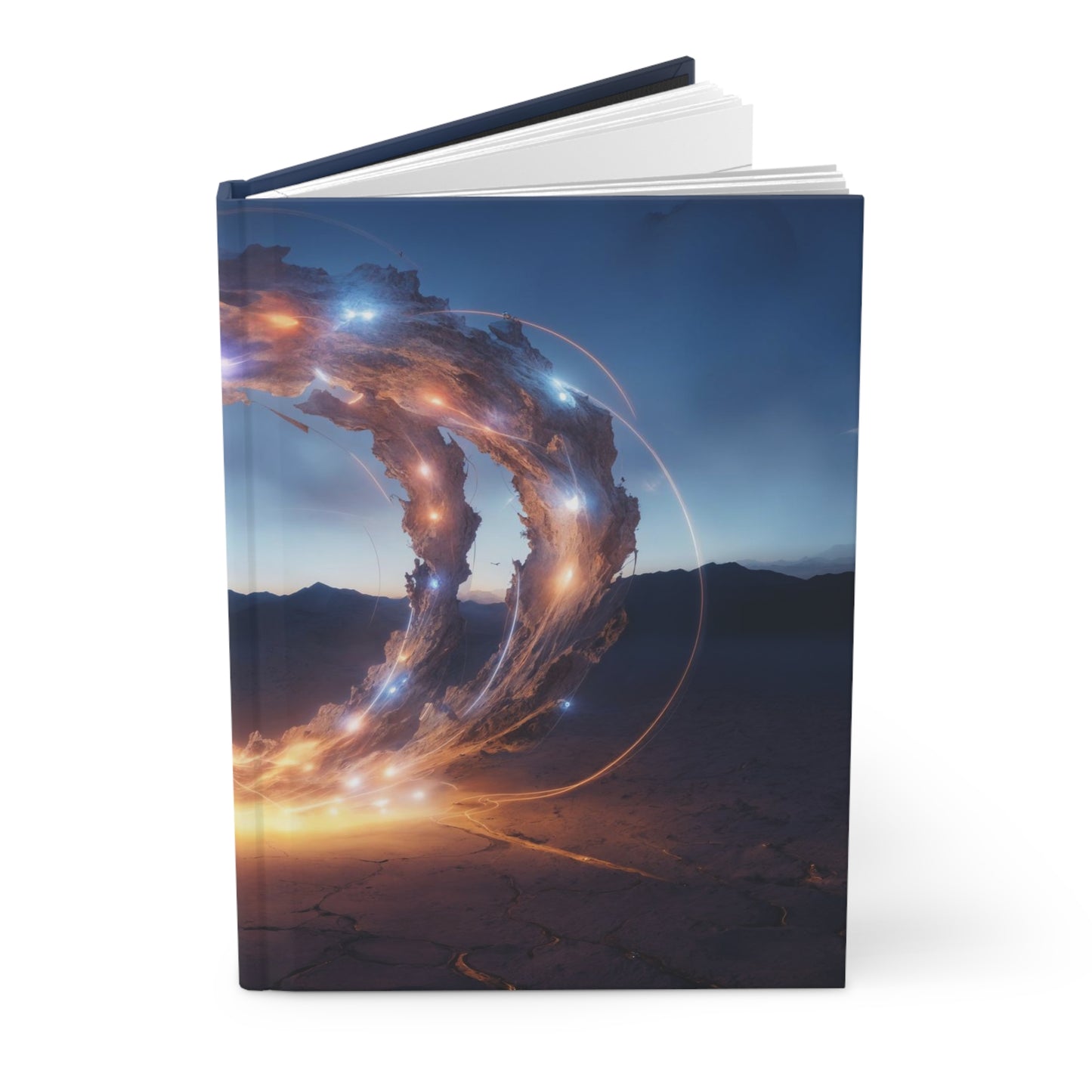 Celestial Gateway in Desert - Hardcover Journal