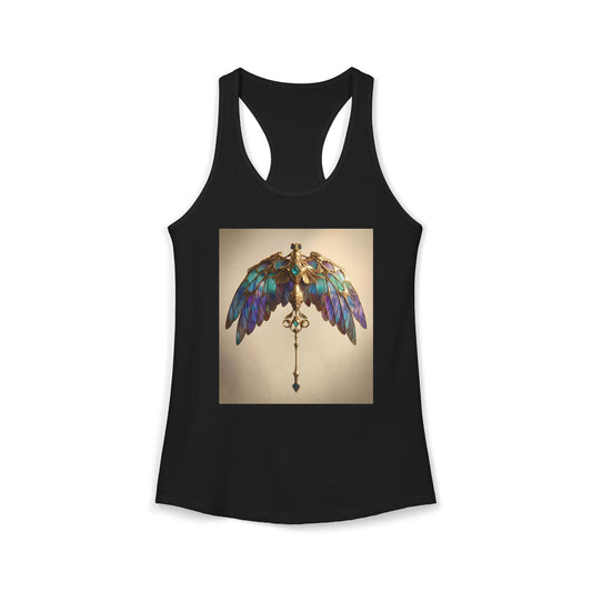 Stained Glass Griffin Racerback Tank – Opal Winged Guardian Artwear