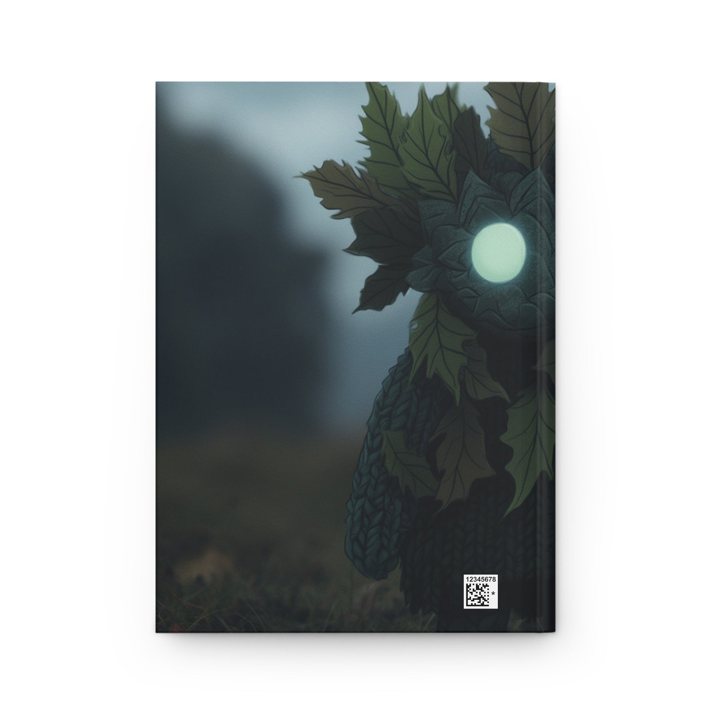 Leaf-Spirited Guardian Hardcover Journal Matte – Glow-Eyed Forest Keeper