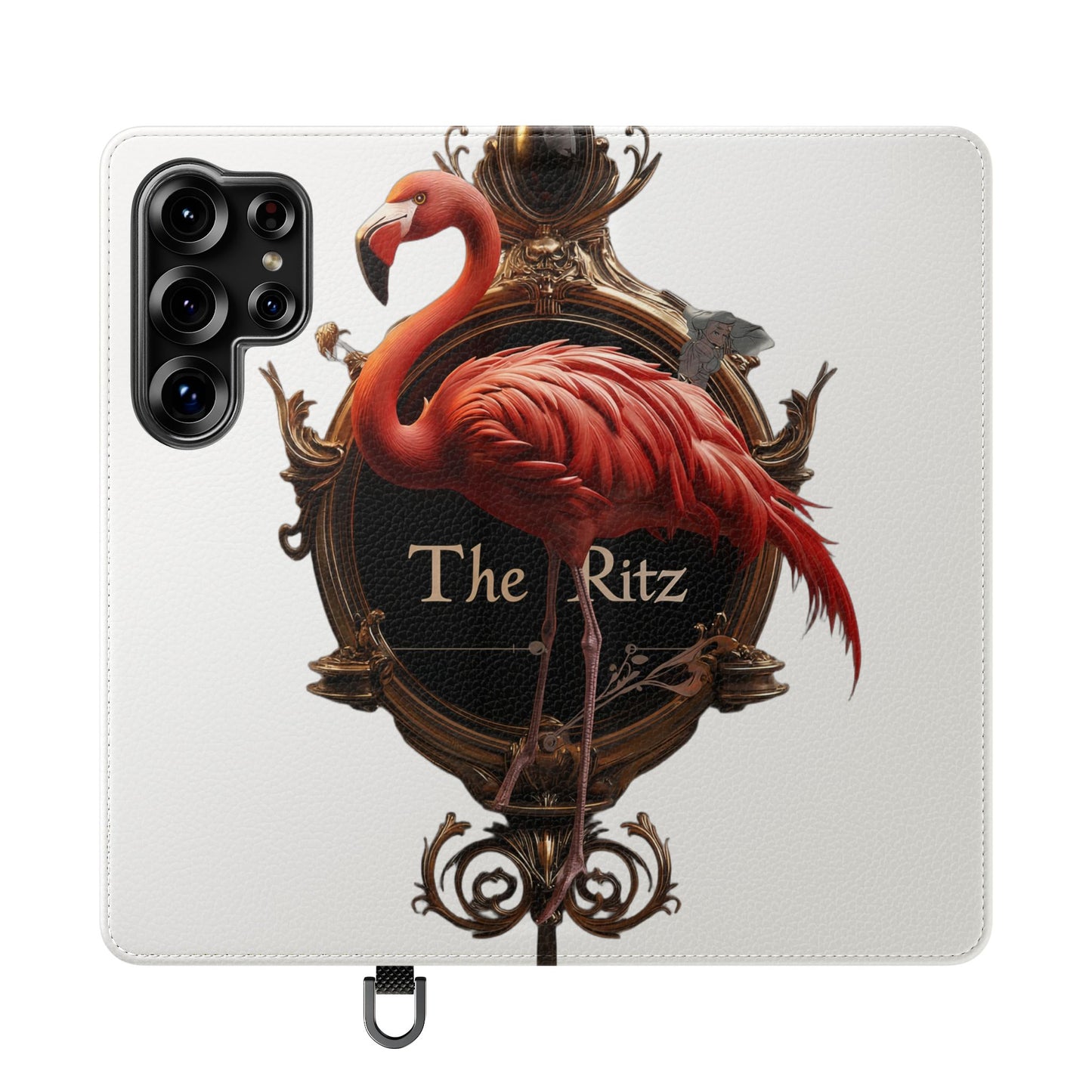 The Ritz Flamingo Flip Cases – Gilded Ornate Frame Art Design