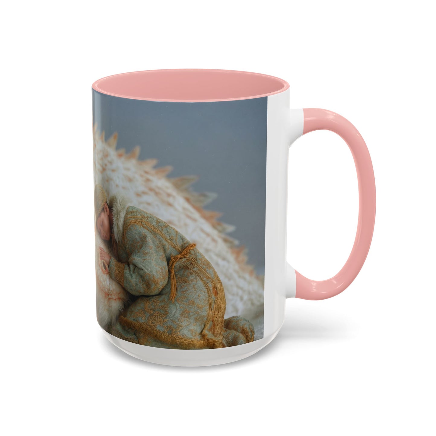 Sleeping Dragon Accent Coffee Mug (11, 15oz) – Frosty Snowdrift Lullaby