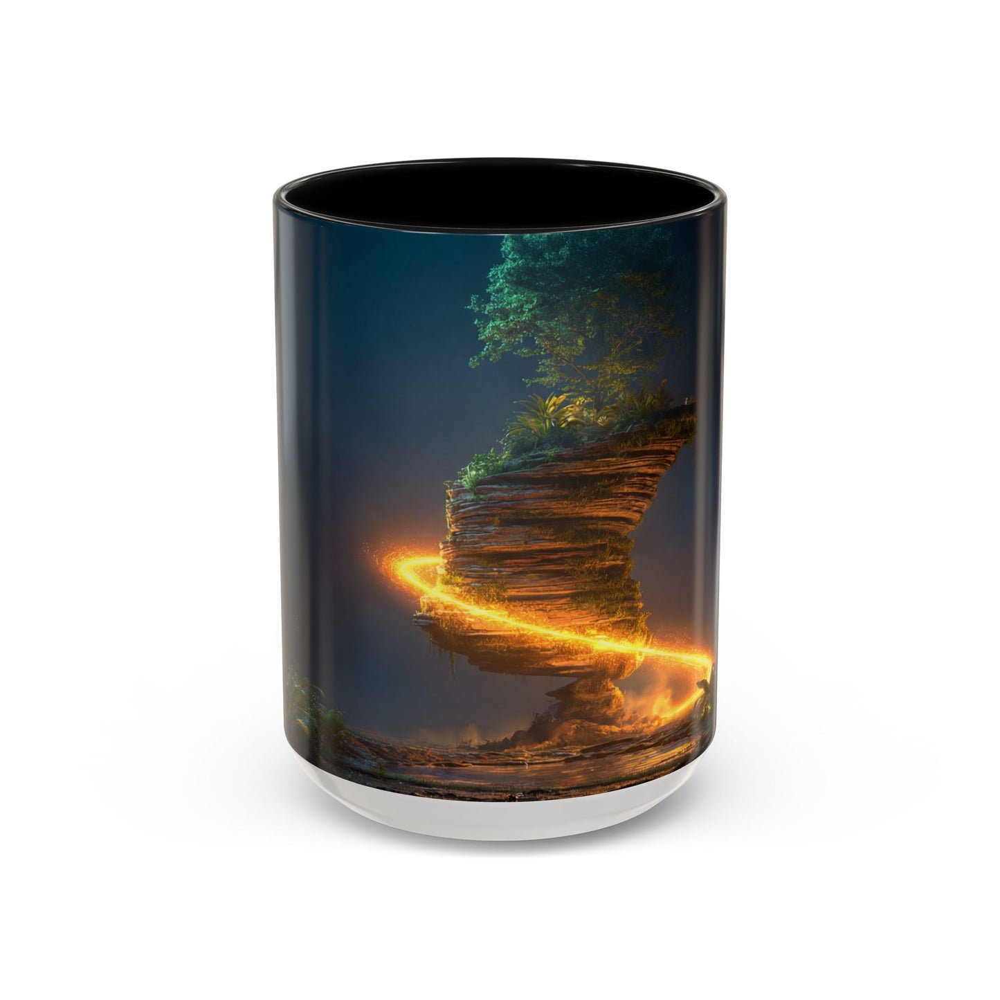 Floating Stone Temple Mug – Twilight Portal Dreamscape