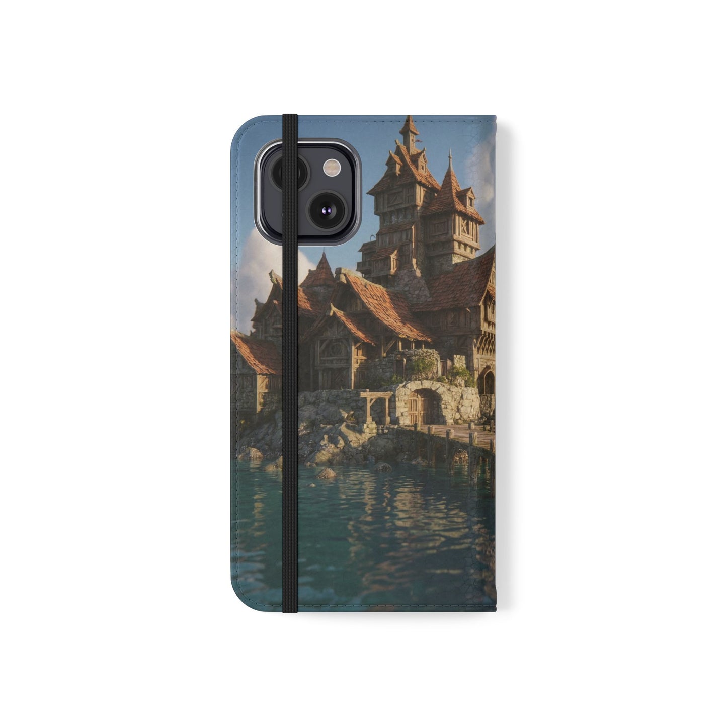 Cobblestone Harbor Flip Cases – Timber Town Seaside Walkway