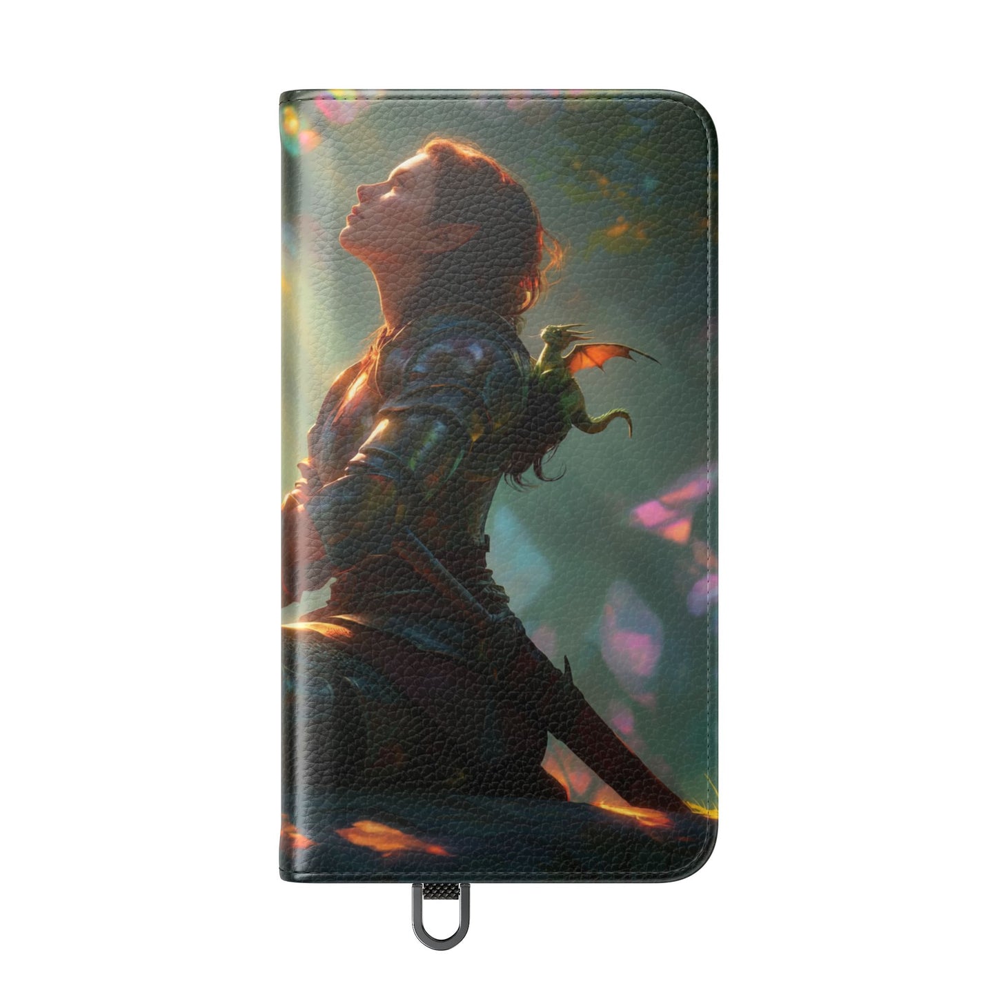 Crystal Grove Sentinel Flip Cases – Iridescent Forest Dawn Guardian