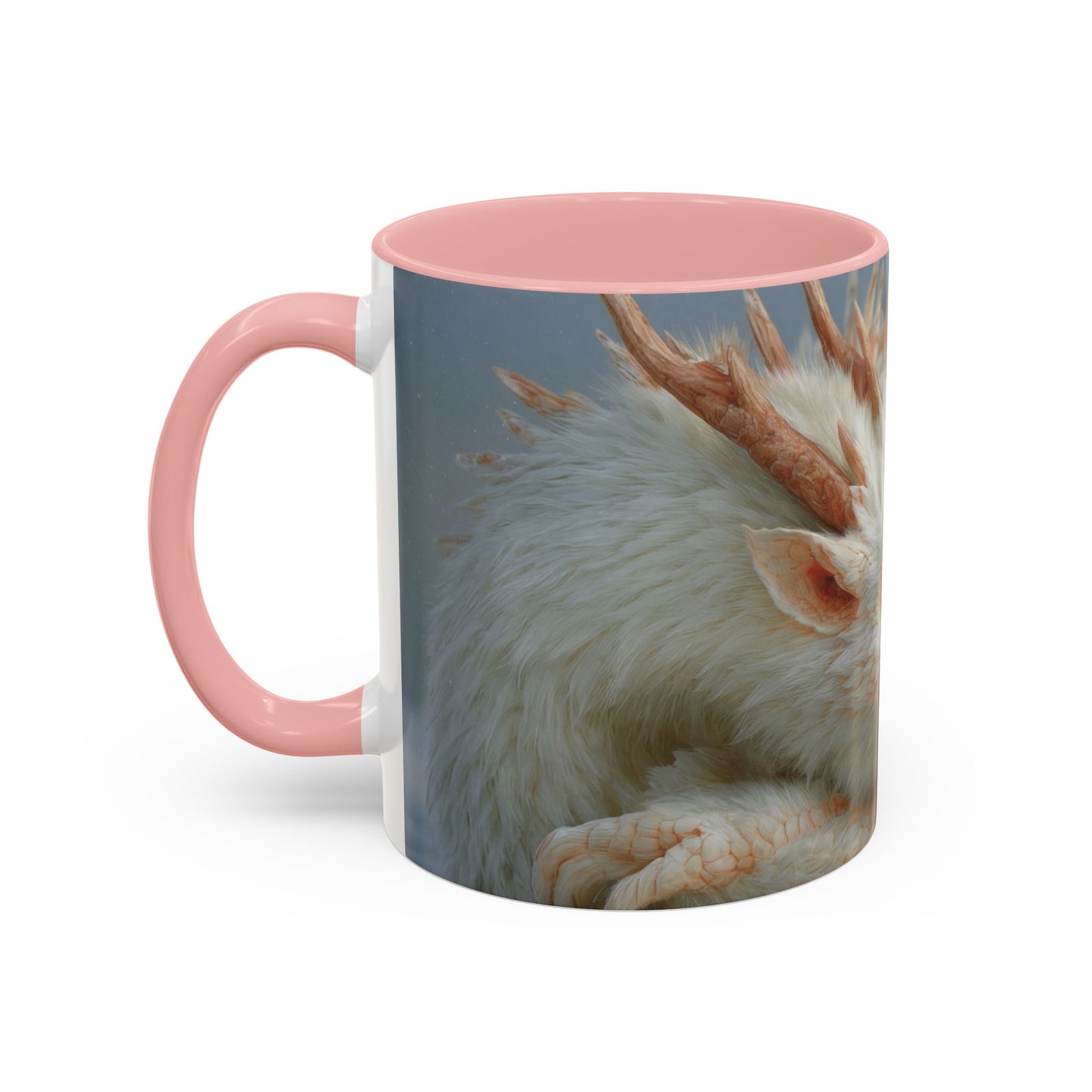 Sleeping Dragon Accent Coffee Mug (11, 15oz) – Frosty Snowdrift Lullaby