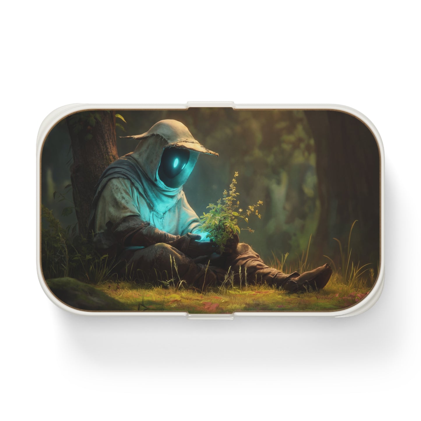 Forest Sentinel Bento Lunch Box – Gentle Glow Amidst Ancient Trees