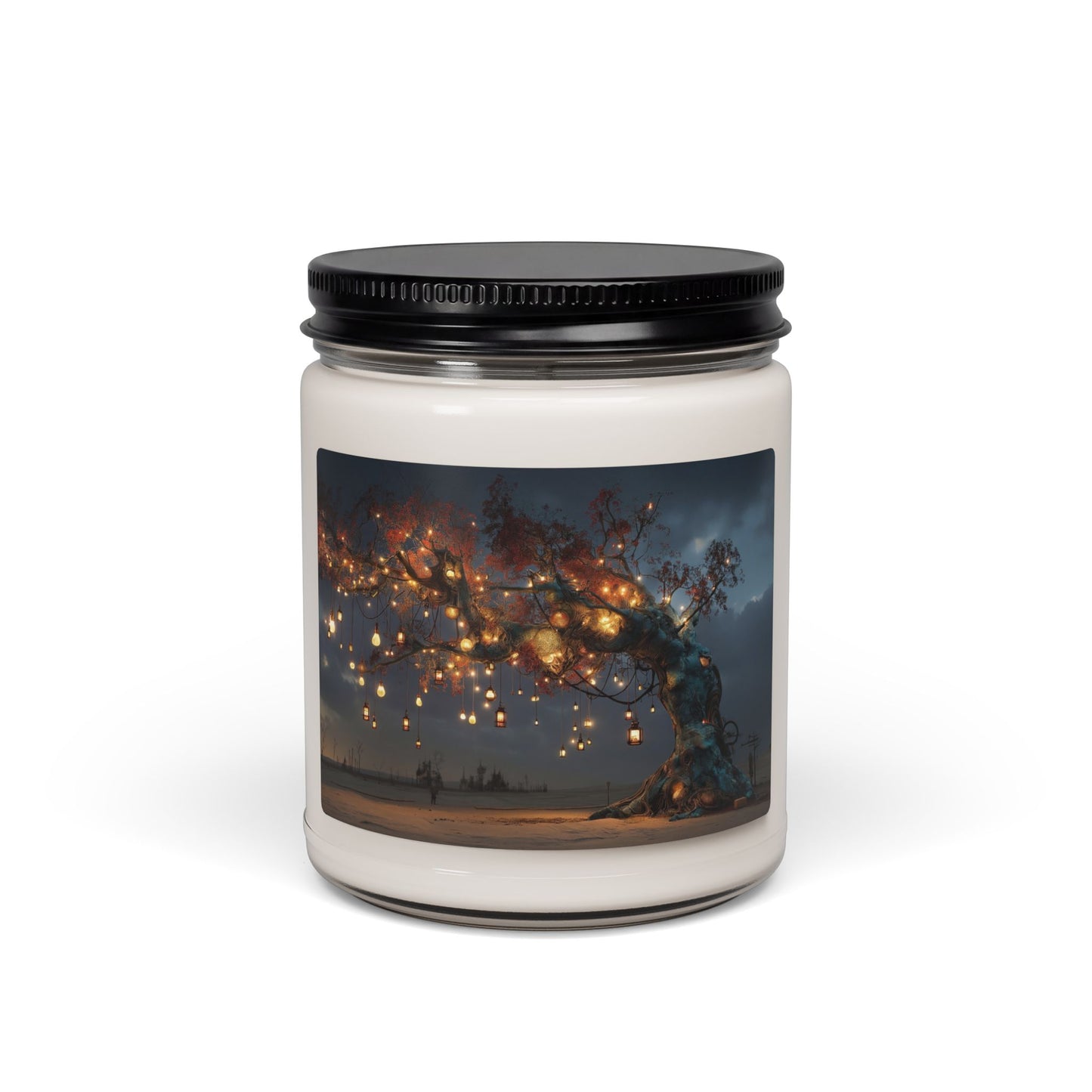 Whispering Lantern Tree Scented Soy Candle, 9oz – Desert Oasis at Dusk