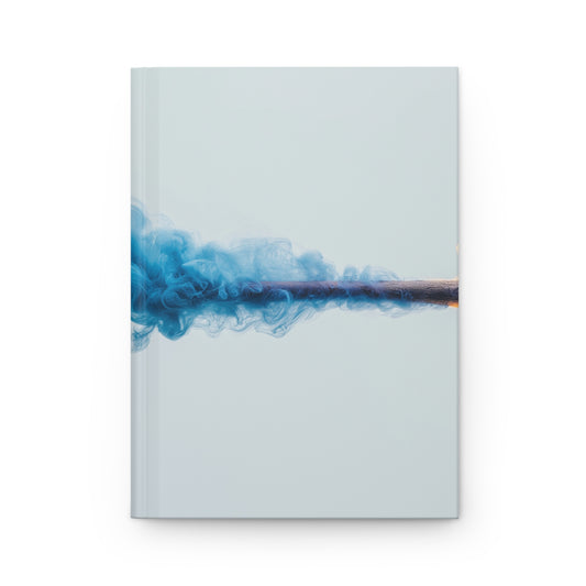 Blue Smoke Trail Hardcover Journal Matte – Whispering Twilight Embers