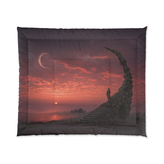 Twilight Sentinel Comforter – Stone Spiral Staircase Dreamwrap
