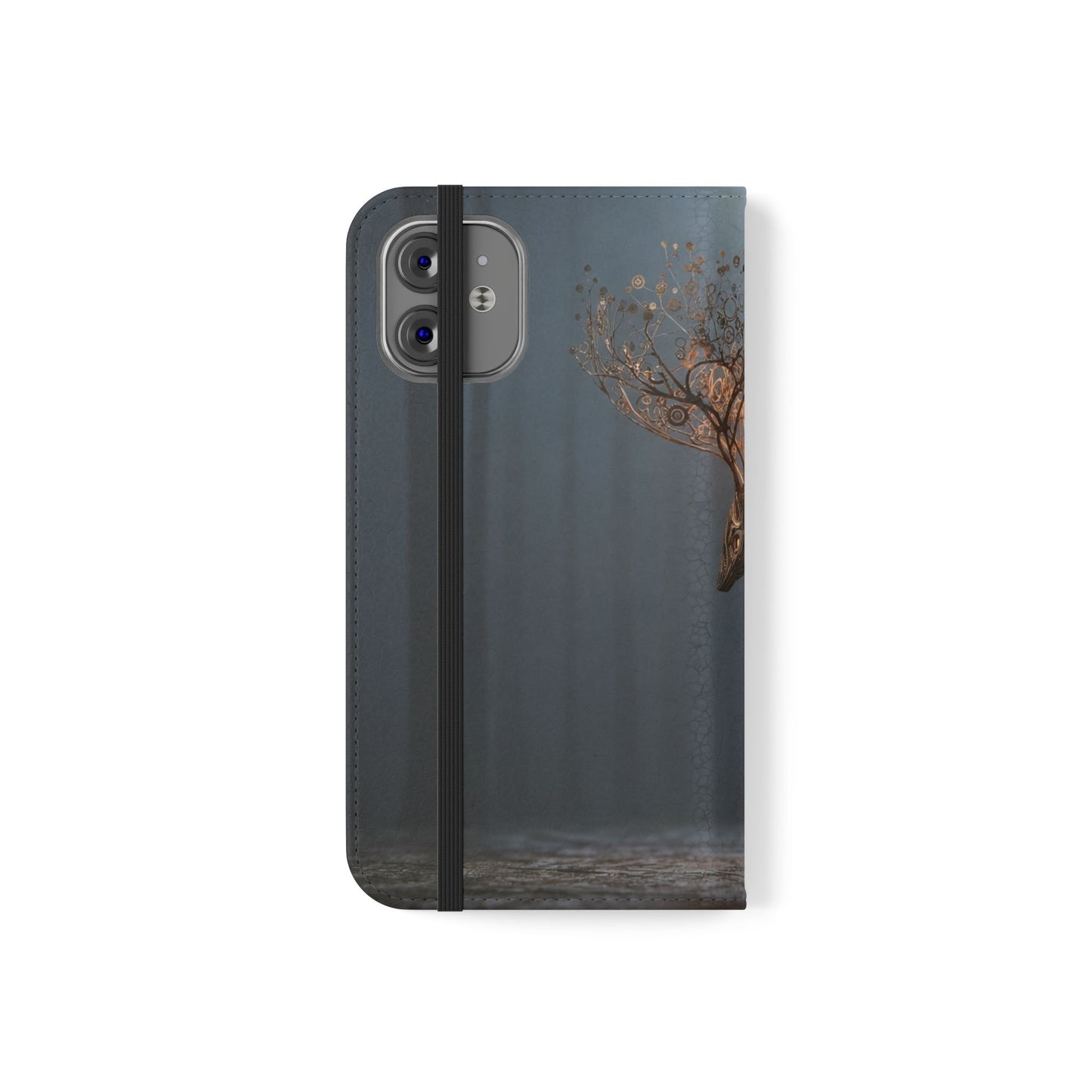 Mechanical Deer Flip Cases – Gears and Twilight Forest Guardian