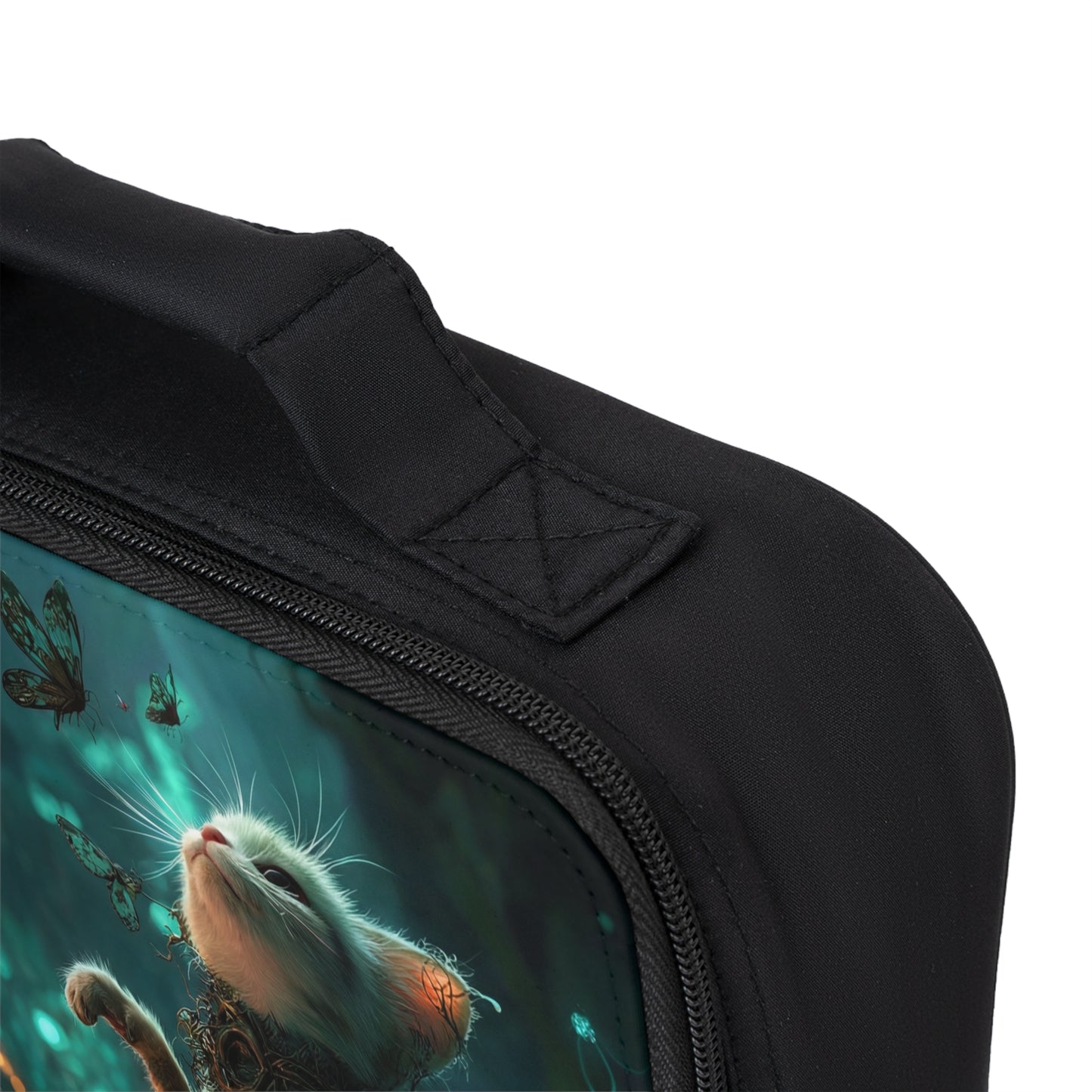 Whispering Forest Kitten Lunch Bag – Guardian of Glowing Fungi