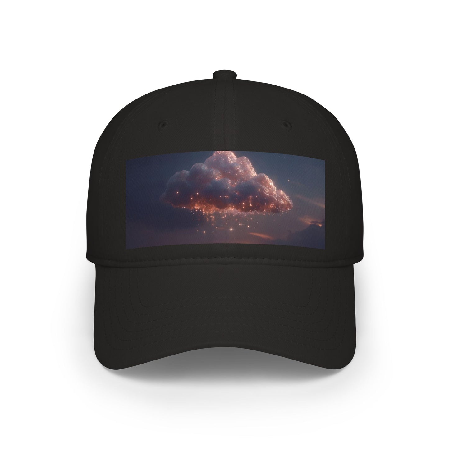 Stardust Cloud Low Profile Baseball Cap – Twinkling Nightfall Dreamscape