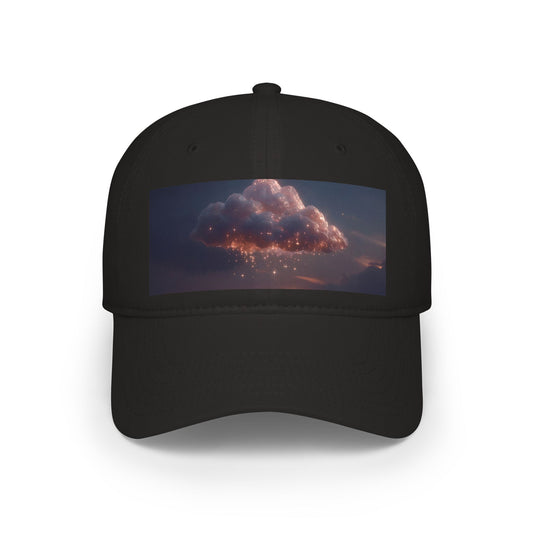Stardust Cloud Low Profile Baseball Cap – Twinkling Nightfall Dreamscape