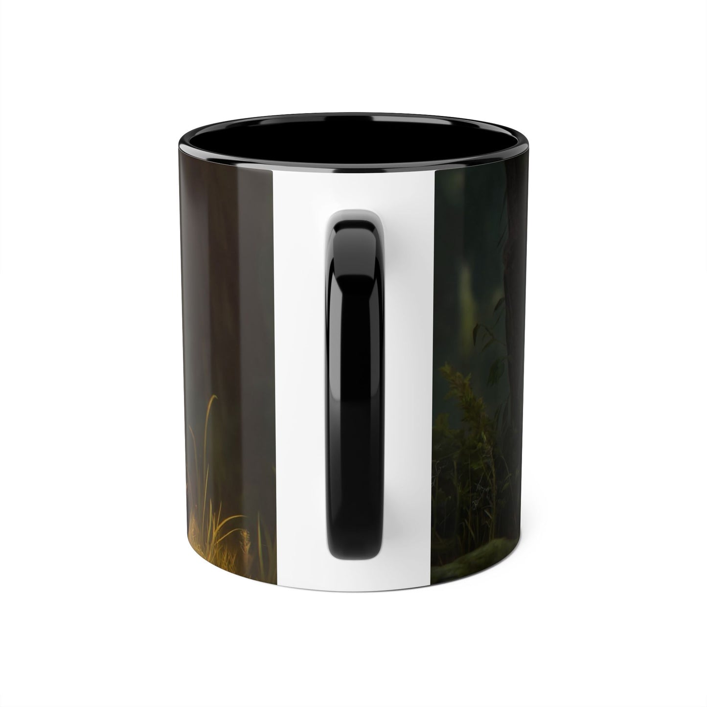 Hooded Guardian Accent Mugs, 11oz – Bioluminescent Forest Keeper