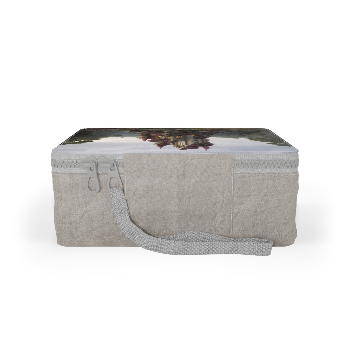 Rose-Spangled Castle Paper Lunch Bag – Twilight Bloom Sanctuary
