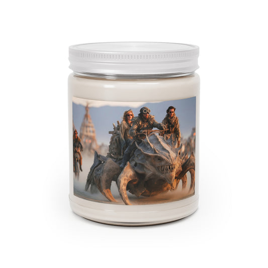 Desert Raider Scented Soy Candles with White Lid, 9oz – Sunset Dust & Gritty Grit
